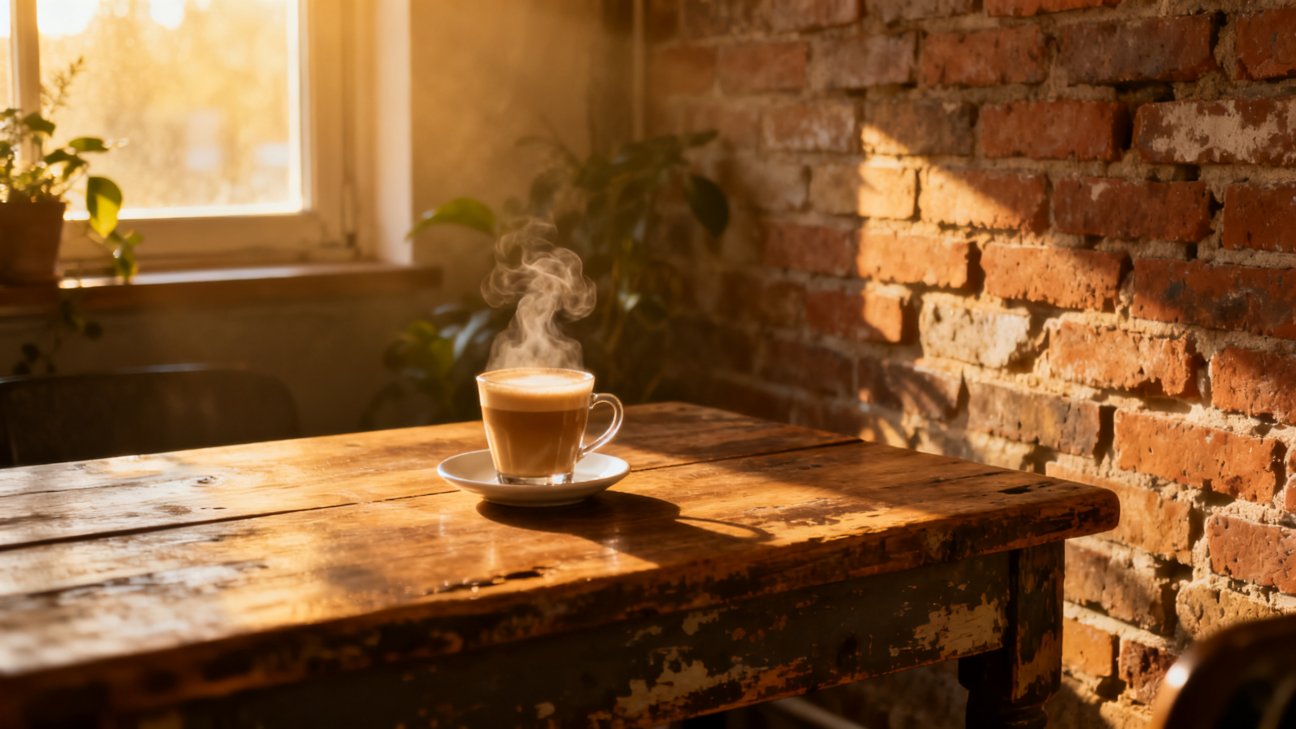 Mika's cozy coffee shop interior